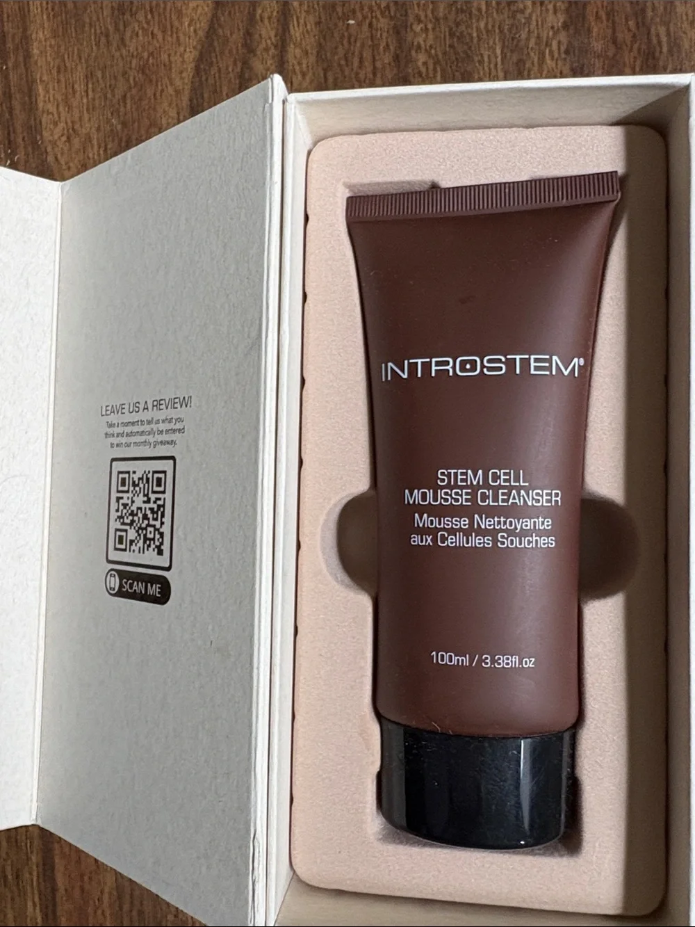 INTROSTEM Stem Cell Mousse Cleanser - Cream/White Packaging